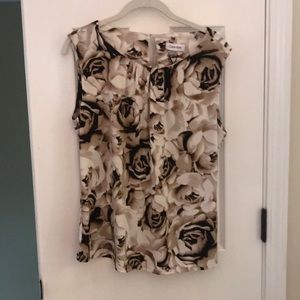 COPY - Calvin Klein NWOT floral shell